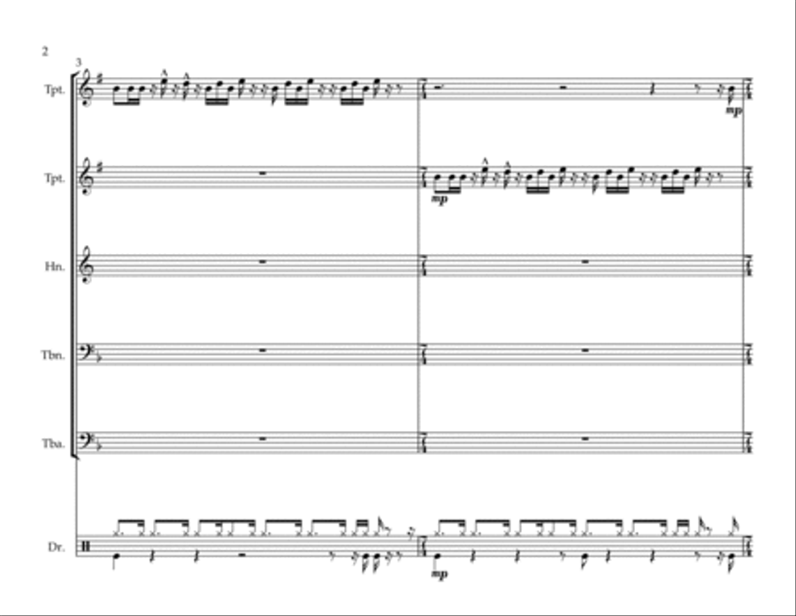 mars mars Brass Quintet scores gallery preview page 2