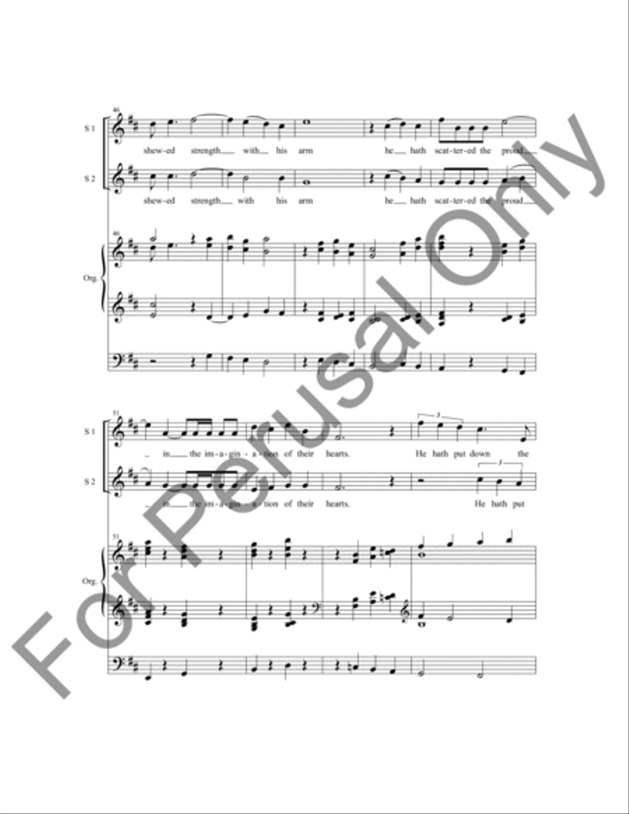 Magnificat and Nunc Dimittis in E SSA scores gallery preview page 6