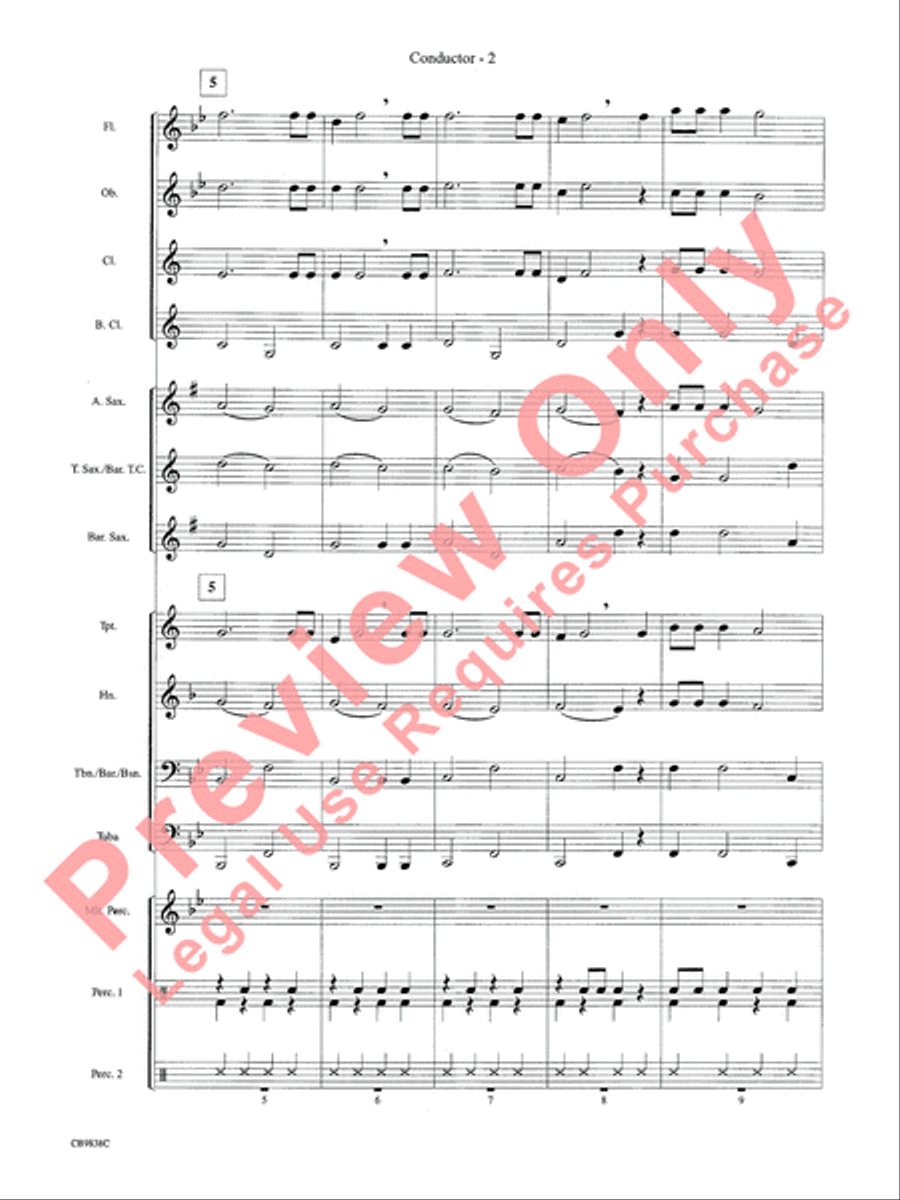 Winter Wonderland Winter Wonderland Concert Band scores gallery preview page 4