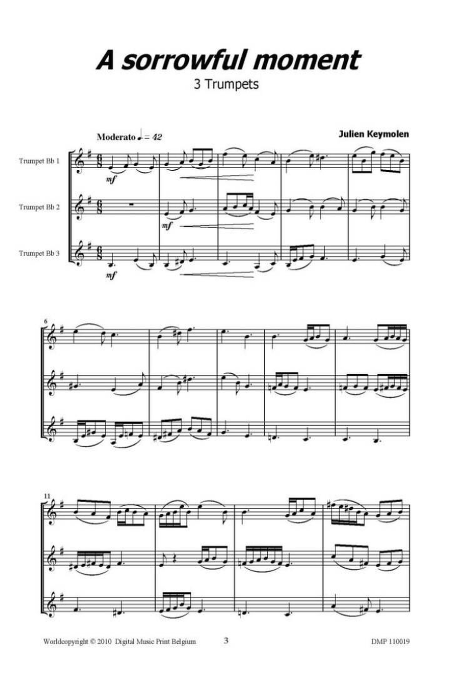 A Sorrowful Moment Trumpet Trio scores gallery preview page 2