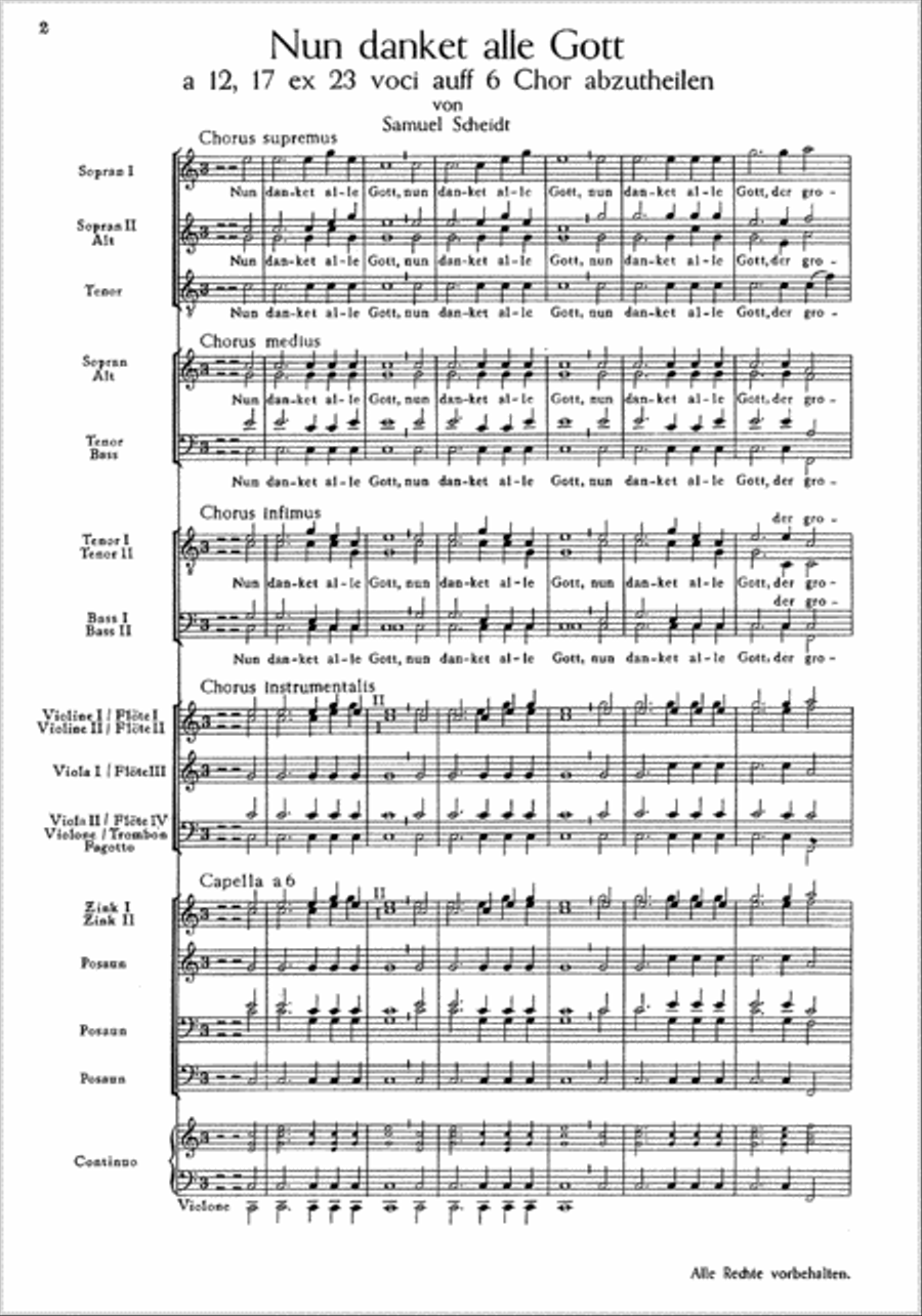 Now thank we all our God (Nun danket alle Gott) TTBB scores gallery preview page 1