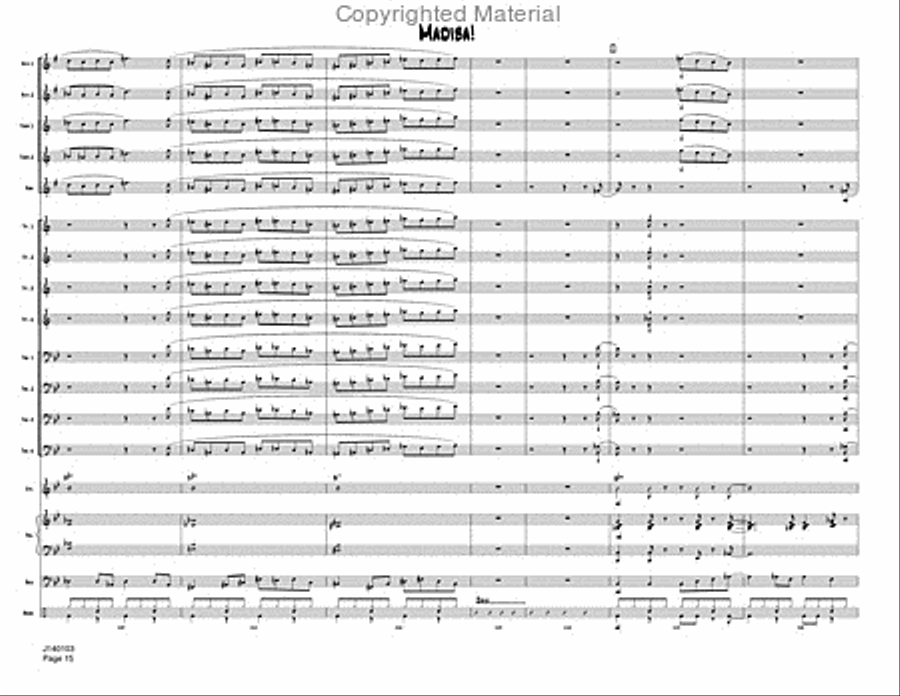 Madiba Jazz Ensemble scores gallery preview page 18
