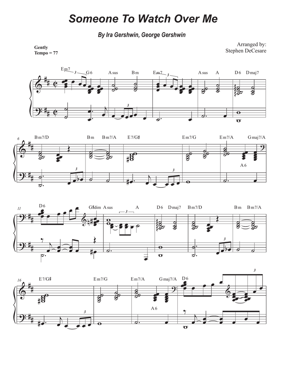 Someone To Watch Over Me String Duet scores gallery preview page 6