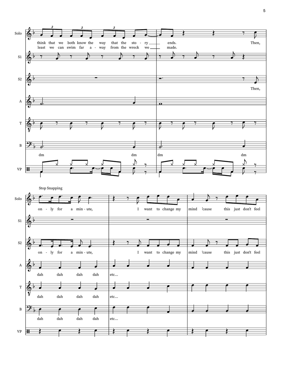 Happier (Feat. Bastille) Small Ensemble scores gallery preview page 5