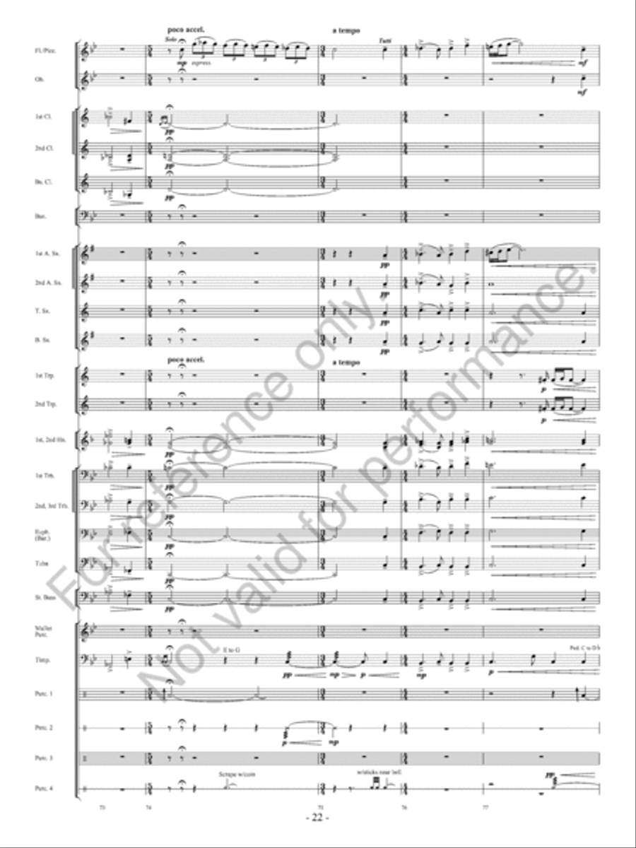 The Ocean Of Fire The Ocean Of Fire Concert Band scores gallery preview page 23