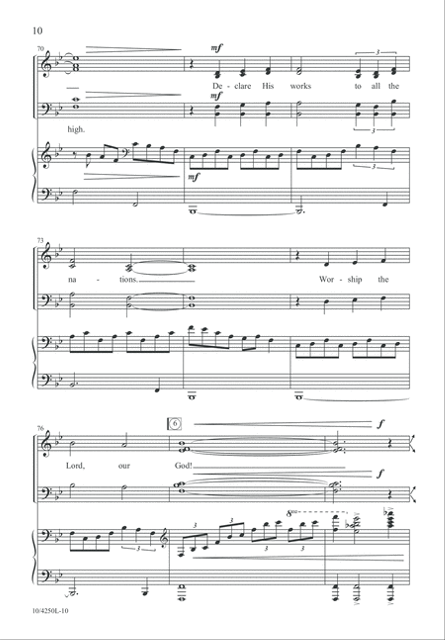 Psalm 98 4-Part scores gallery preview page 10
