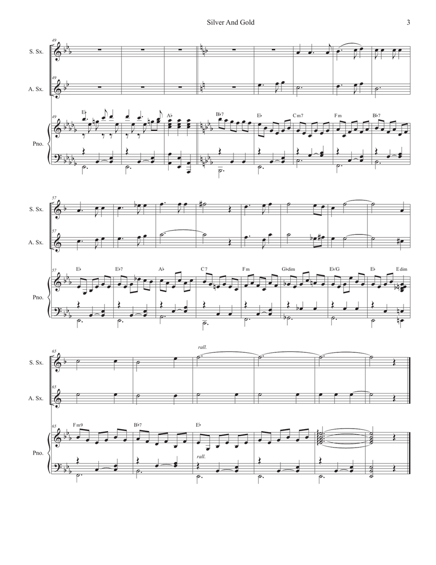 Silver And Gold Silver And Gold Woodwind Duet scores gallery preview page 3
