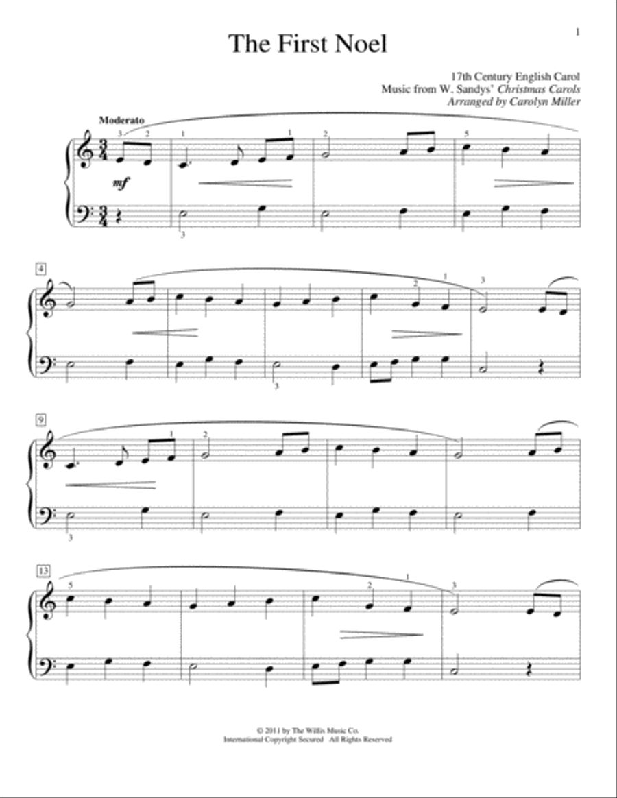 The First Noel Piano Method scores gallery preview page 1