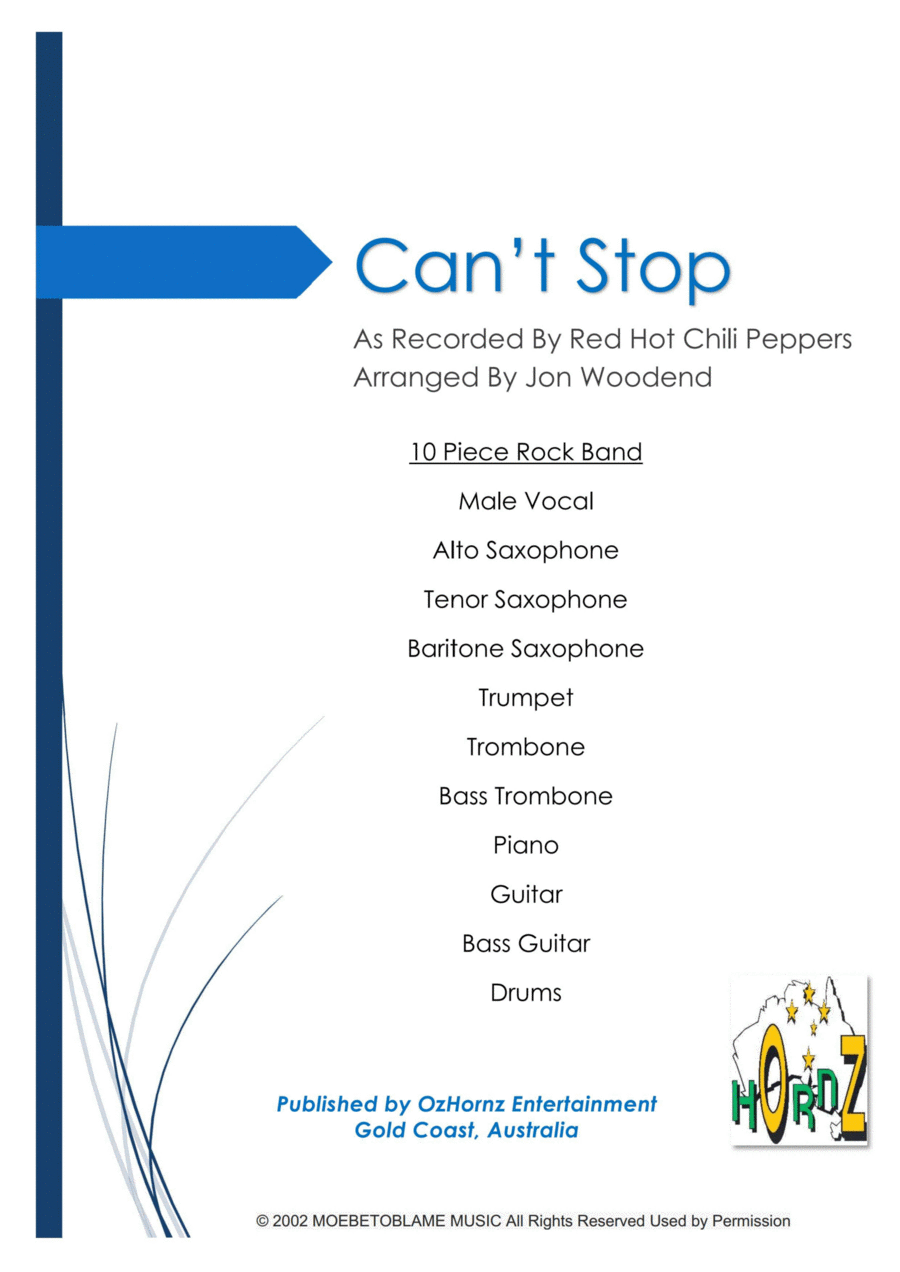 Can't Stop Jazz Ensemble scores gallery preview page 1