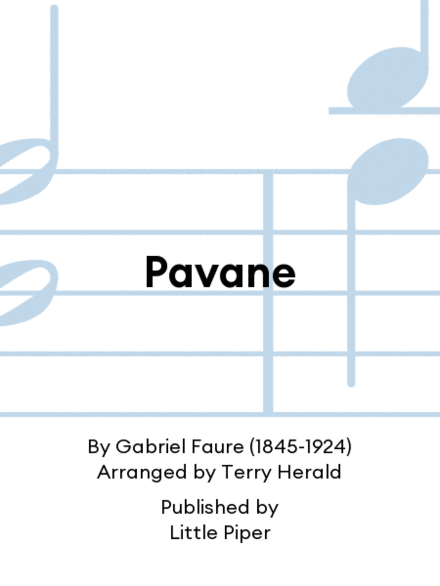 Pavane Flute scores gallery preview page 1