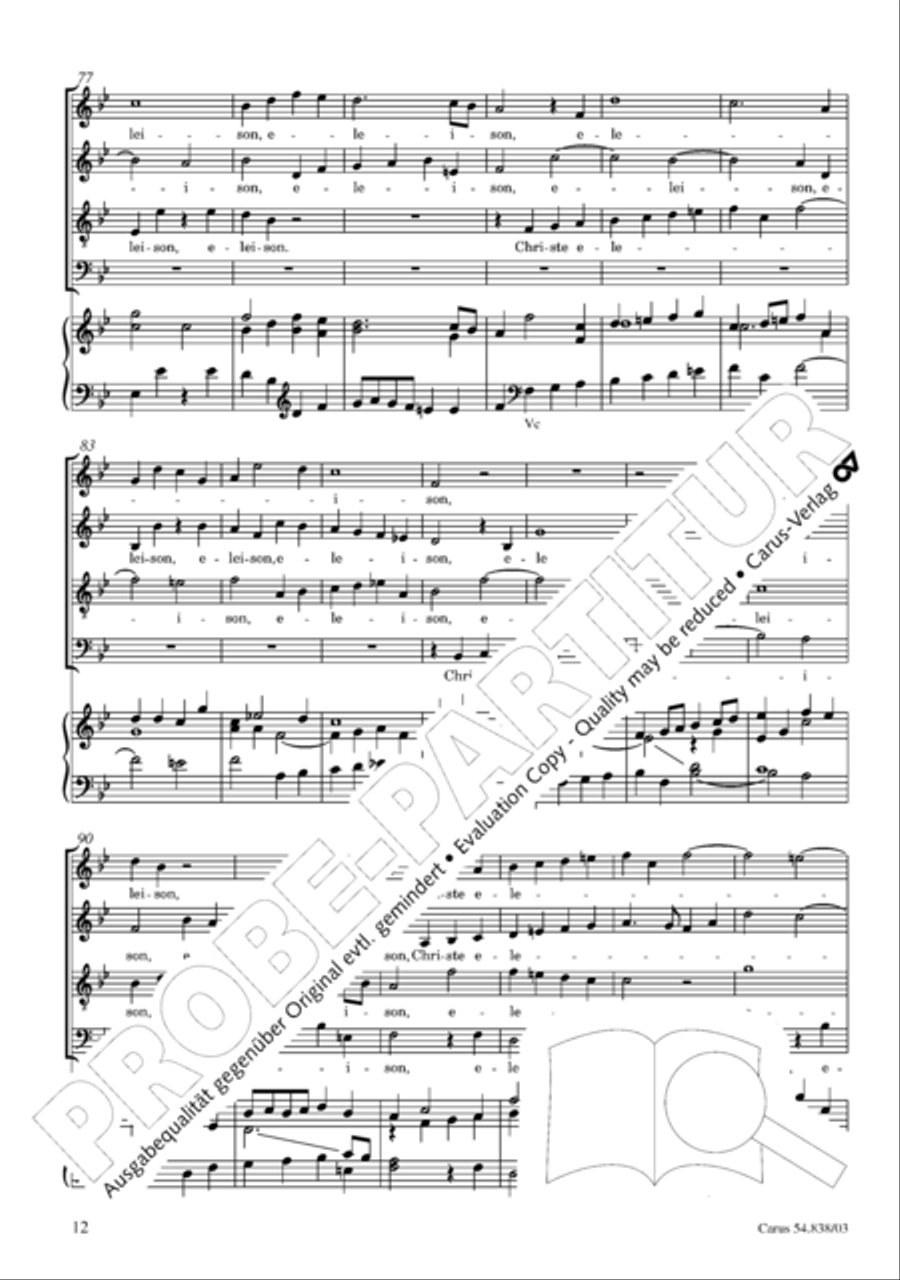 Requiem in B 4-Part scores gallery preview page 17
