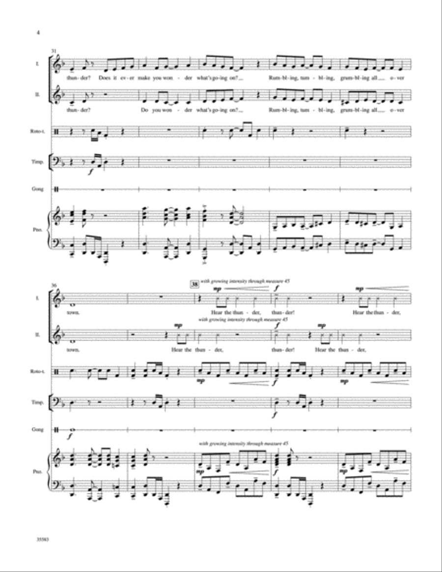 Thunder!: Score Score scores gallery preview page 4