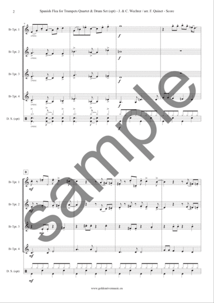 Spanish Flea Trumpet scores gallery preview page 3