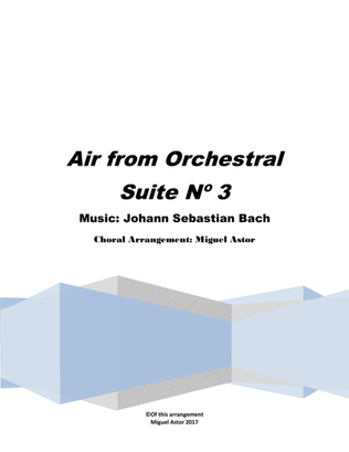 Book cover for Air on the G String (Choral version)