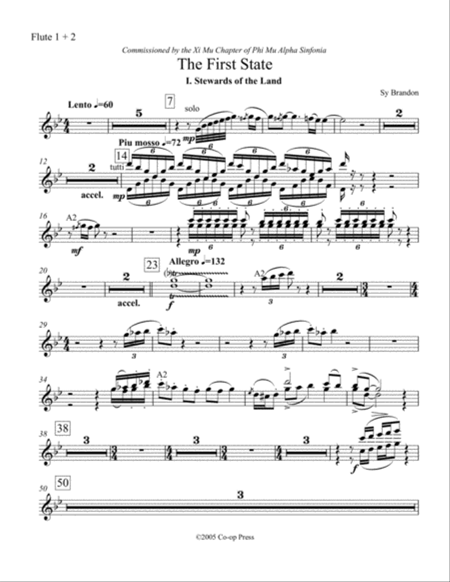 The First State - Set of Parts Concert Band scores gallery preview page 6