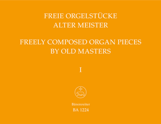Book cover for Freie Orgelstuecke alter Meister, Band 1