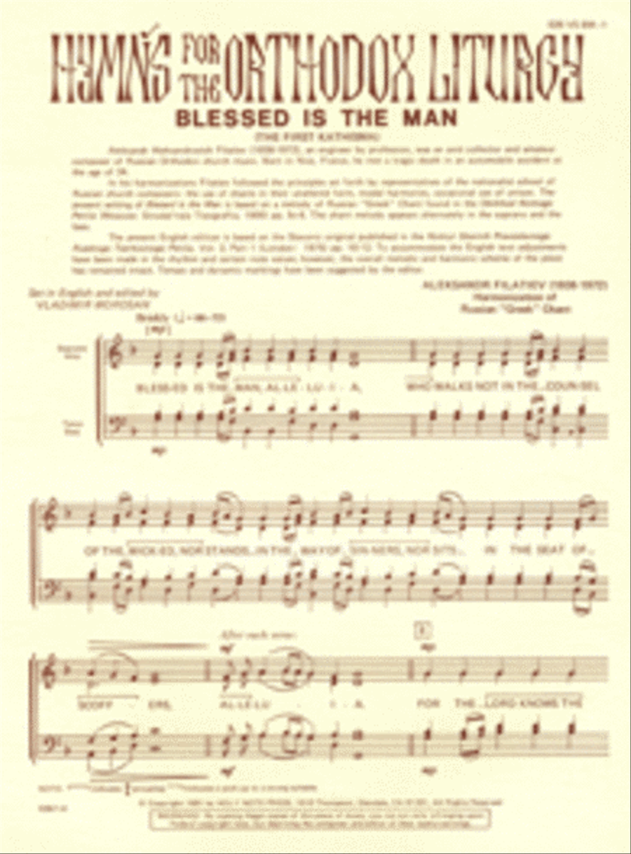 Blessed Is the Man Blessed Is the Man 4-Part scores gallery preview page 1