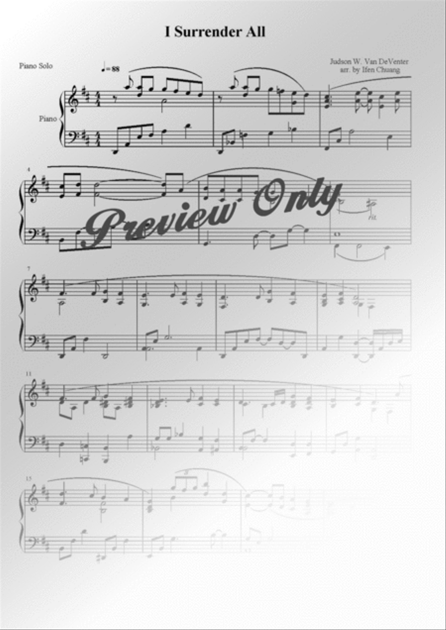 Cross Medley Cross Medley Piano Solo scores gallery preview page 3
