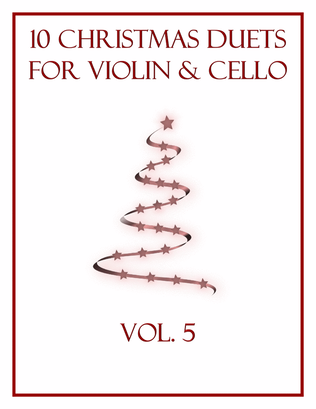 Book cover for 10 Christmas Duets for Violin and Cello (Vol. 5)