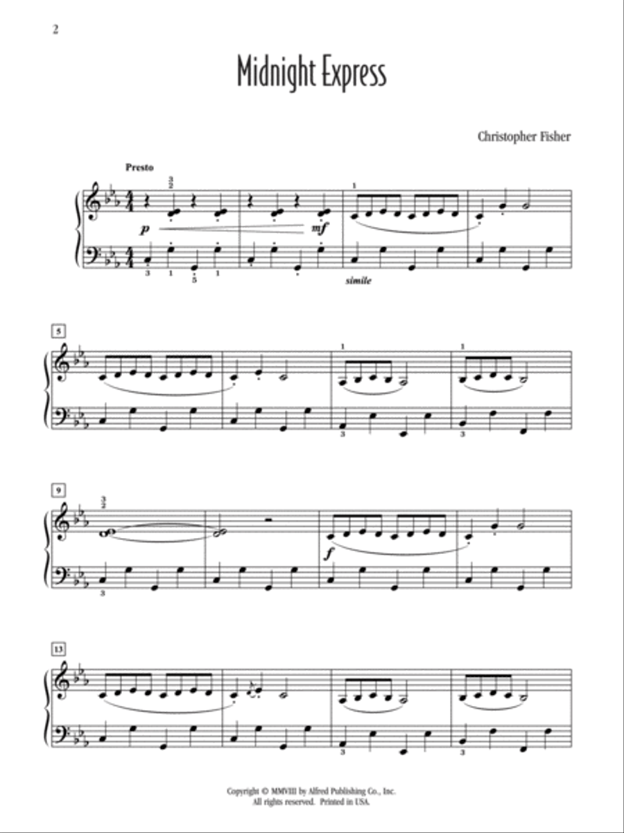 Midnight Express Piano Solo scores gallery preview page 2