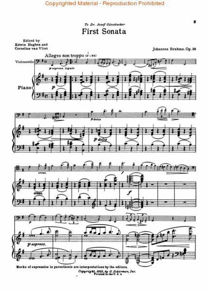 Sonata No. 1 in E Minor, Op. 38