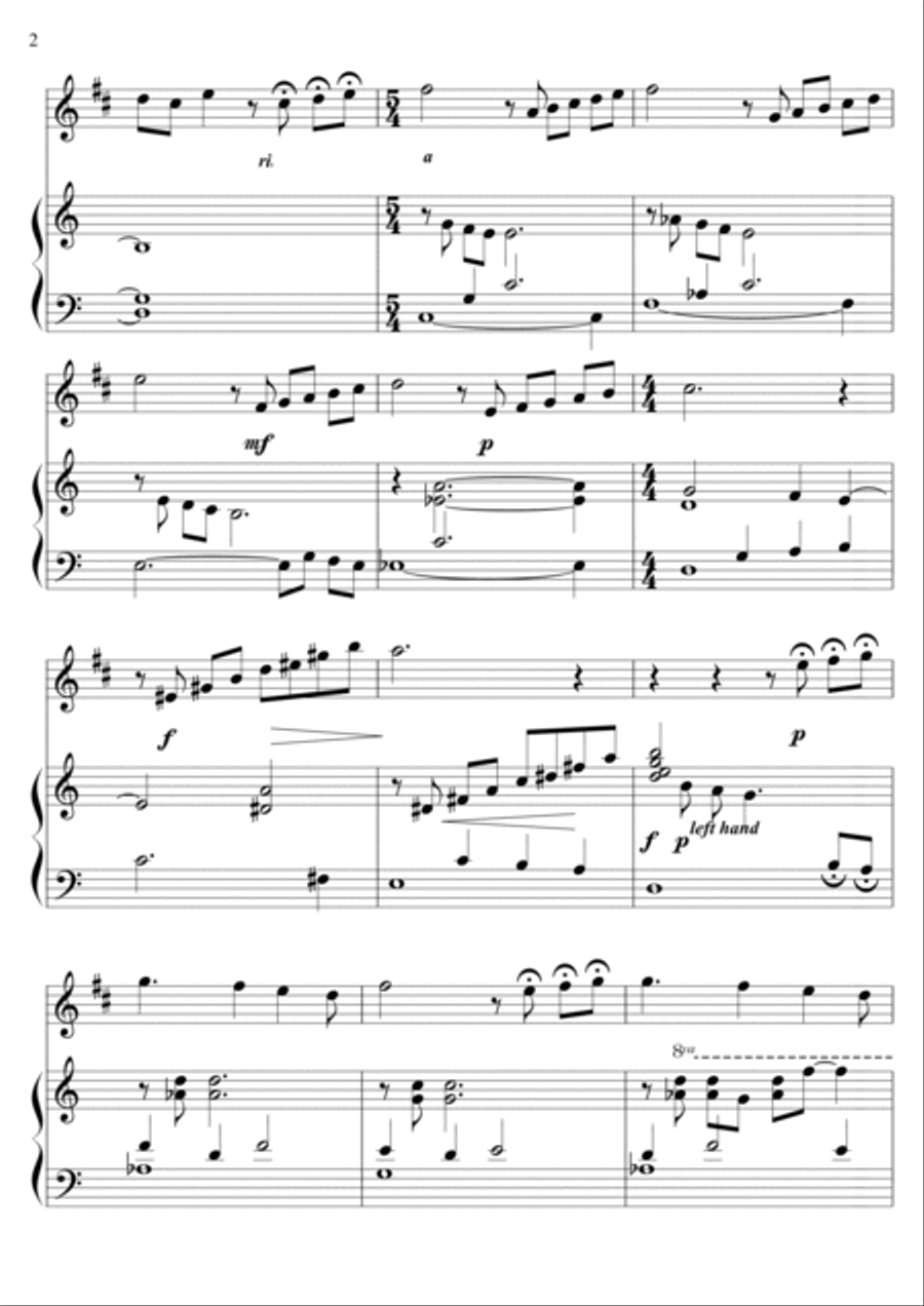Aquarela n° 1 Clarinet Duet scores gallery preview page 2