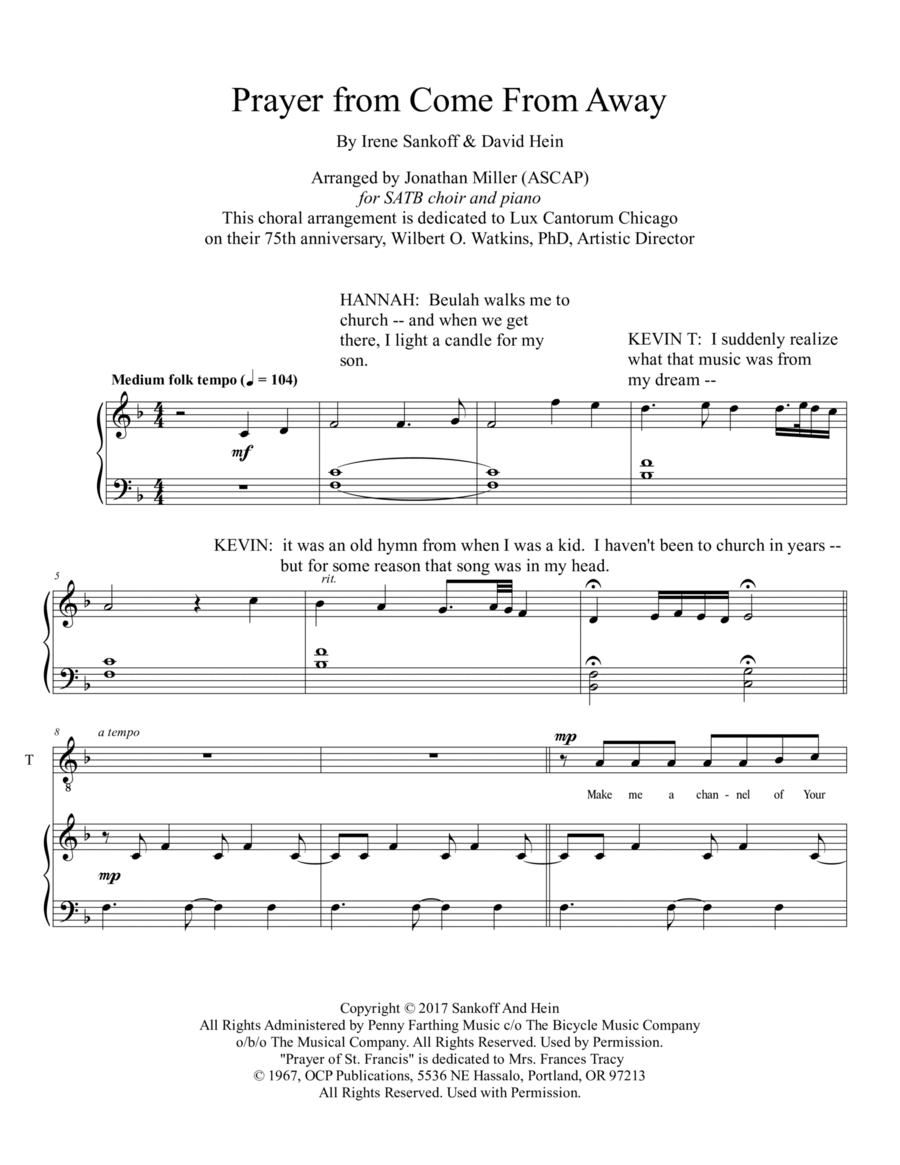 Prayer Prayer Divisi scores gallery preview page 1