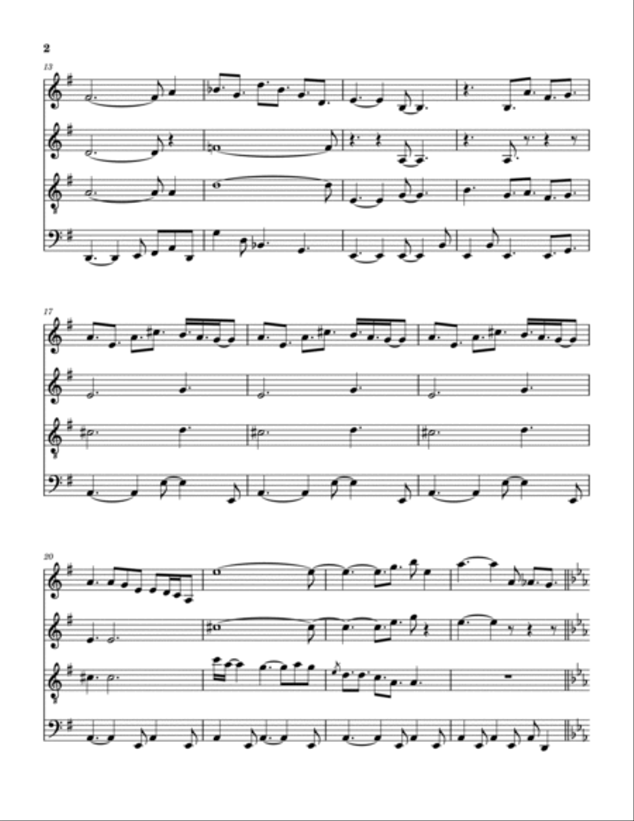 Twenty Small Cigars Twenty Small Cigars Saxophone Quartet scores gallery preview page 3