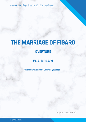 Book cover for THE MARRIAGE OF FIGARO OVERTURE - W. A. MOZART