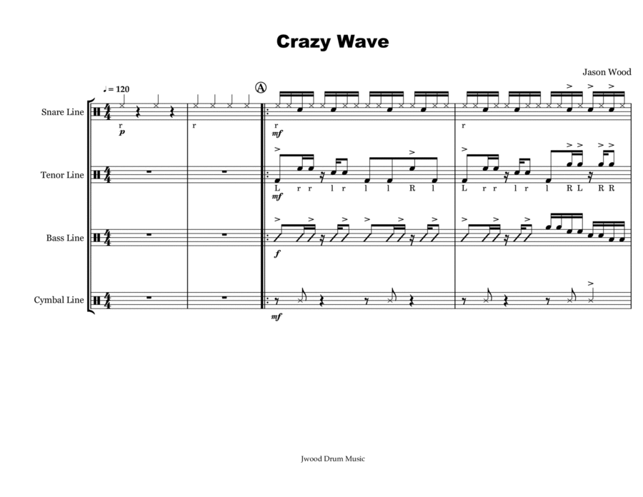 Crazy Wave (Drumline Cadence) image number null