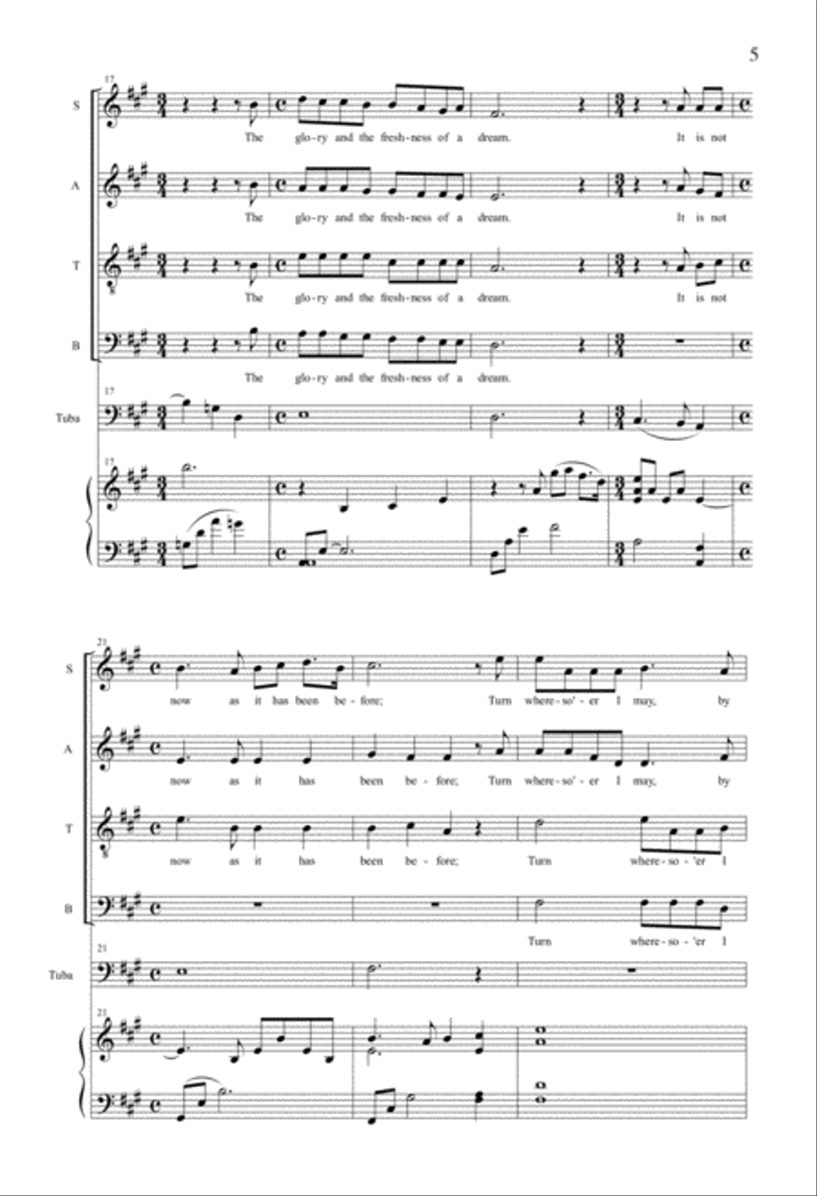 There Was A Time 4-Part scores gallery preview page 4