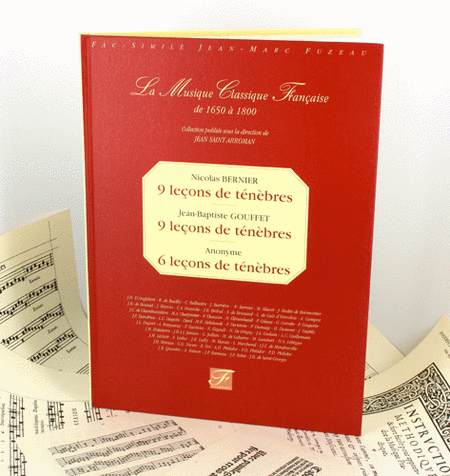 9 Lecons de tenebres (Anonymous, J.B. Gouffet, N. Bernier) Soprano Voice - Sheet Music