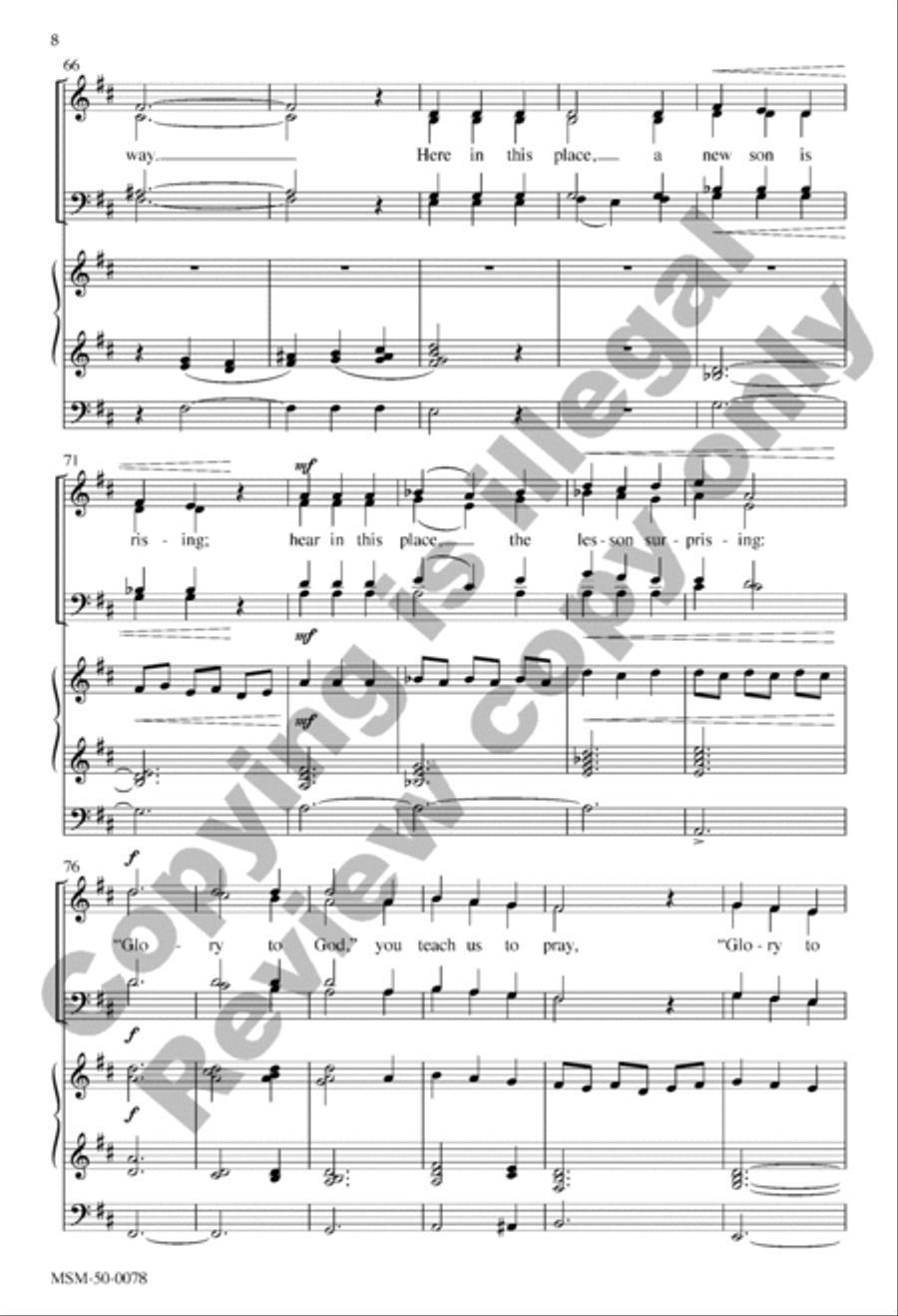 Come, Great Love 4-Part scores gallery preview page 7