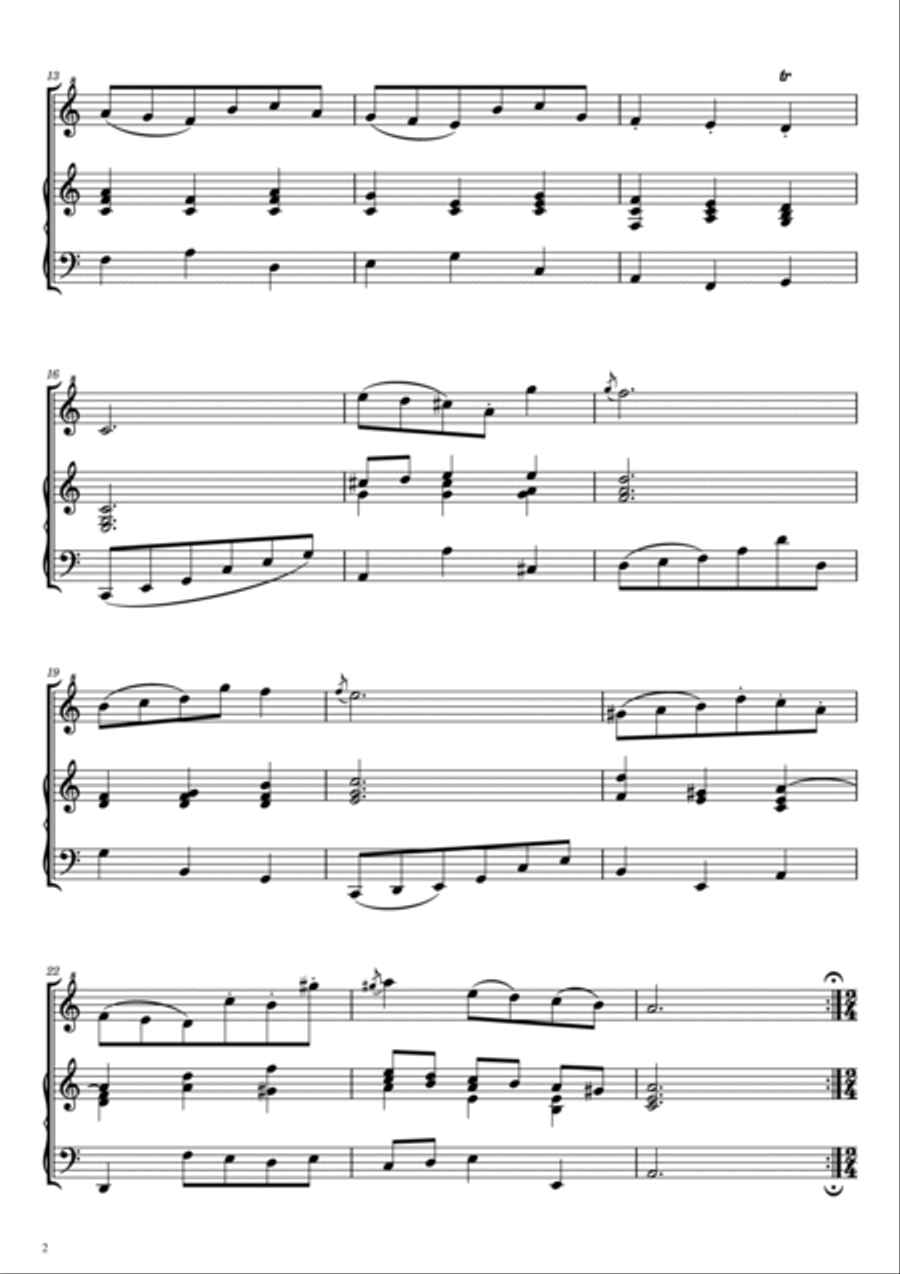 Bach - Minuet et Badinerie - d'après Orchestral Suite No.2 in B minor, BWV 1067 Chamber Orchestra scores gallery preview page 2