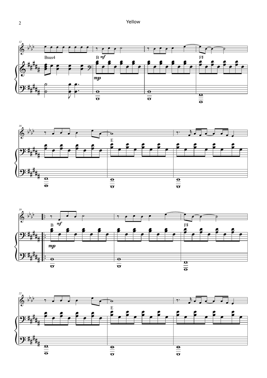 Yellow Chamber Music scores gallery preview page 2