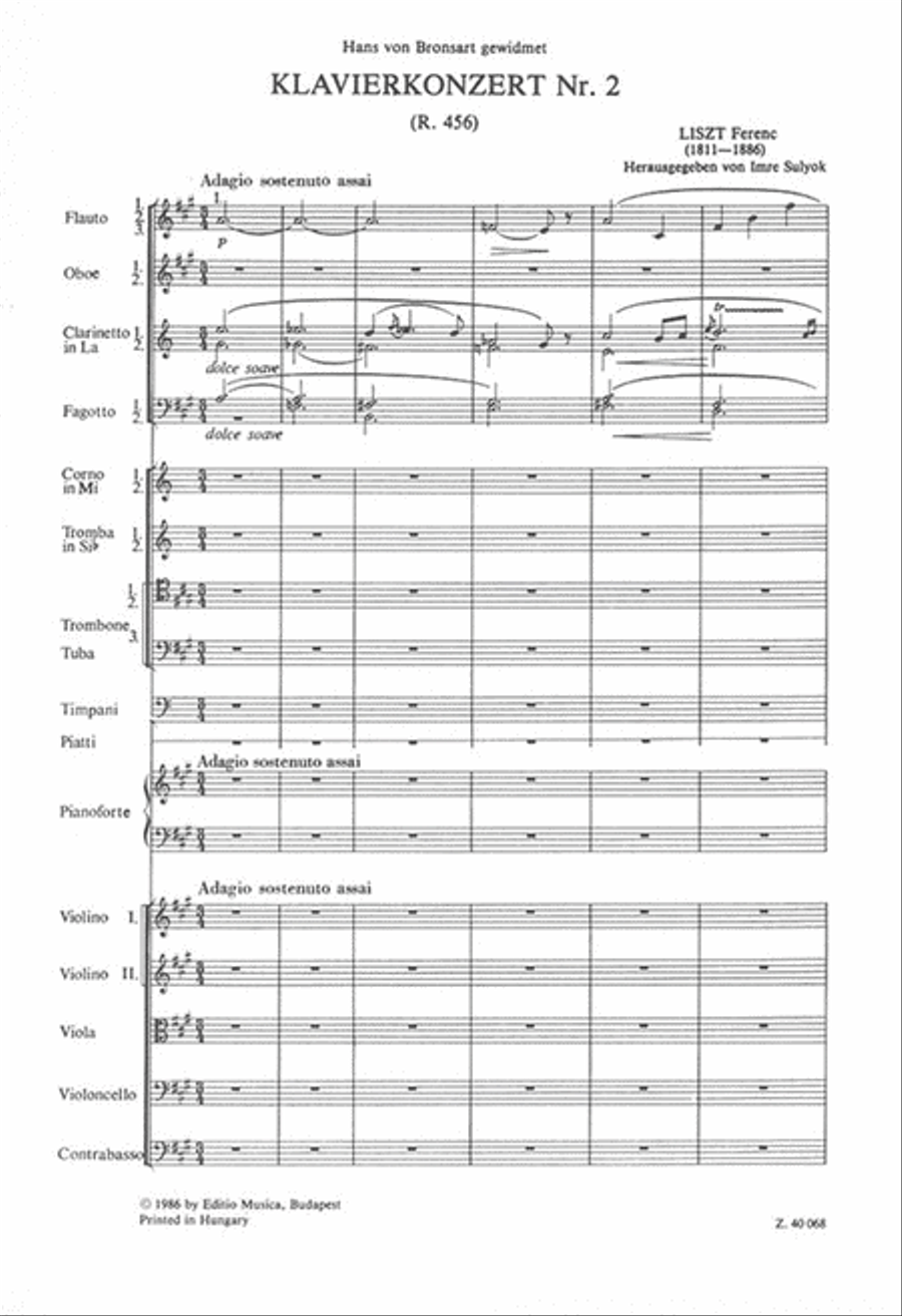 Klavierkonzert Nr. 2 A-Dur Orchestra scores gallery preview page 2