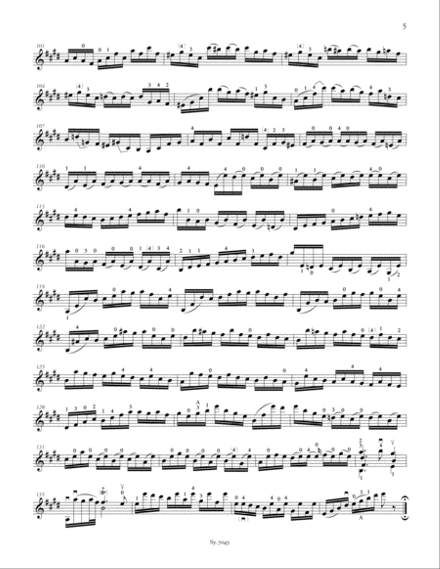 Partita III, BWV 1006 Violin Solo scores gallery preview page 4
