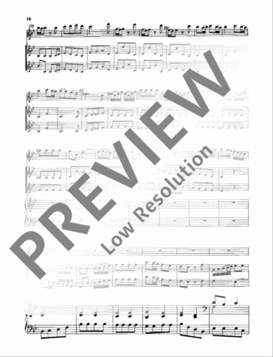Concerto Bb major Alto Recorder scores gallery preview page 17