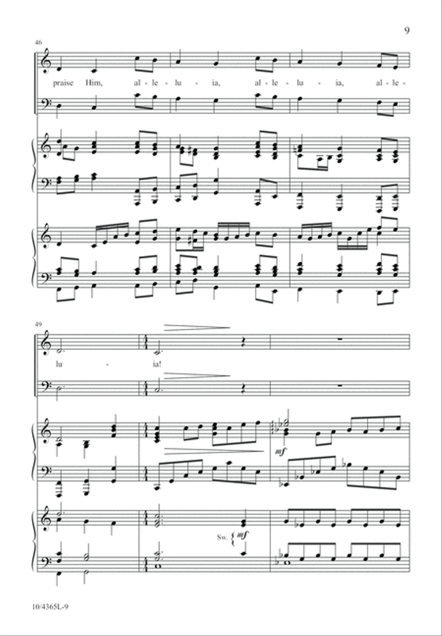 Hear How the Bells of Christmas Play 4-Part scores gallery preview page 9