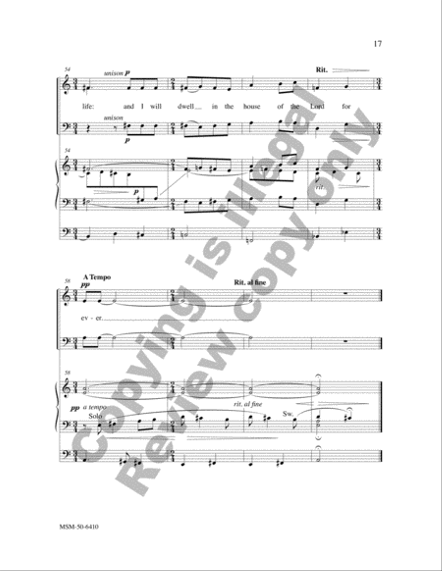 Two Psalms and a Canticle 4-Part scores gallery preview page 16