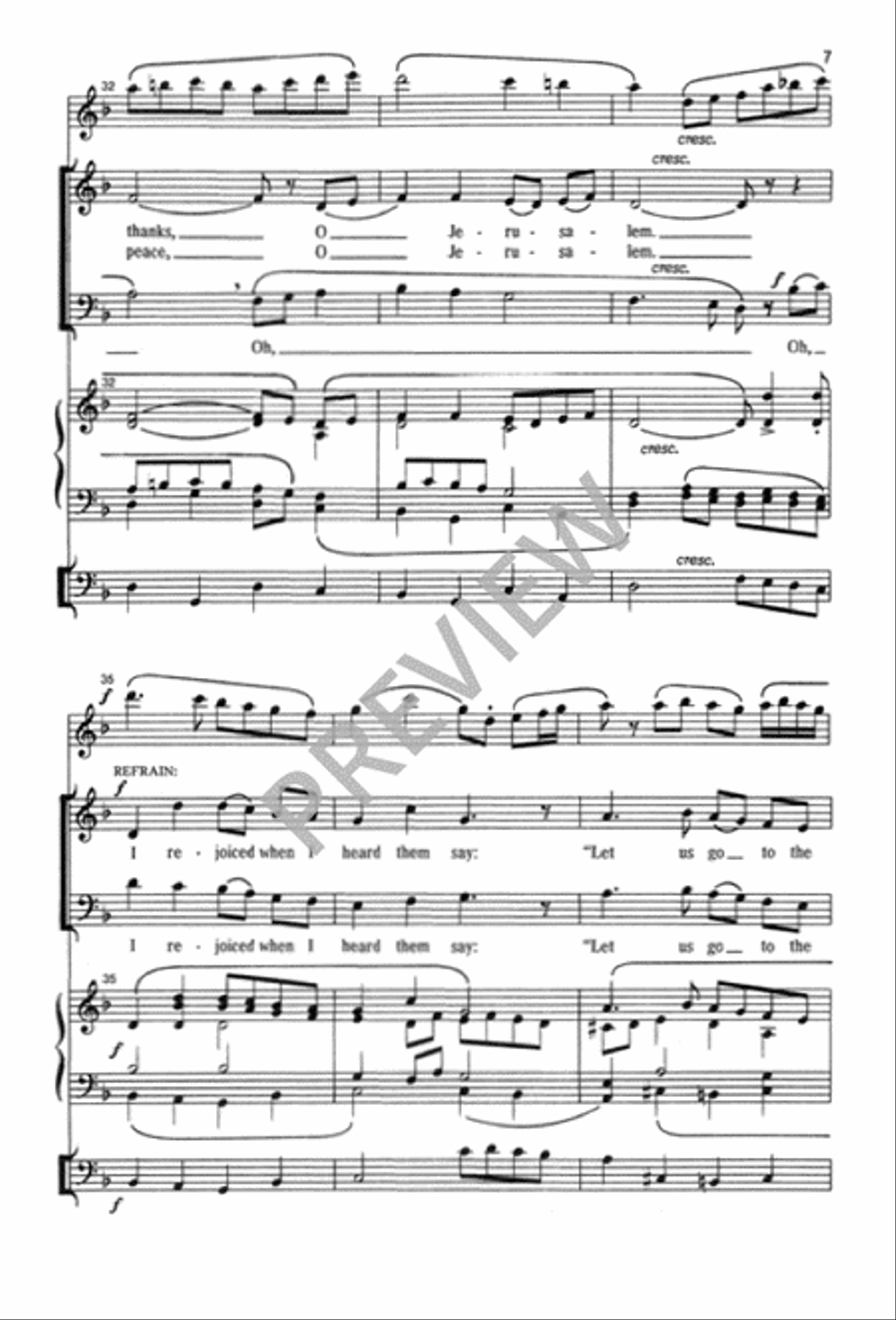 I Rejoiced When I Heard Them Say 2-Part scores gallery preview page 8