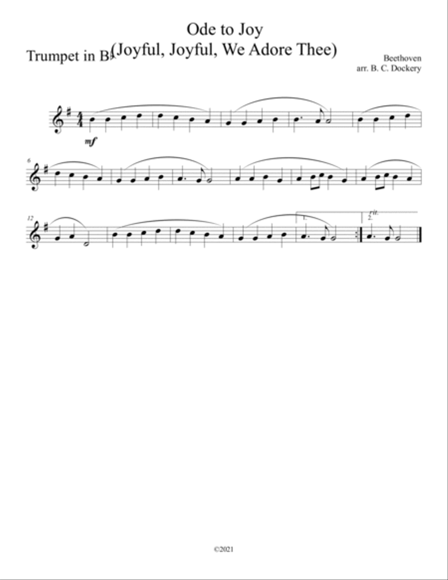 10 Easter Duets for Trumpet and Trombone with Piano Accompaniment - Volume 1 10 Easter Duets for Trumpet and Trombone with Piano Accompaniment - Volume 1 Brass Duet scores gallery preview page 5