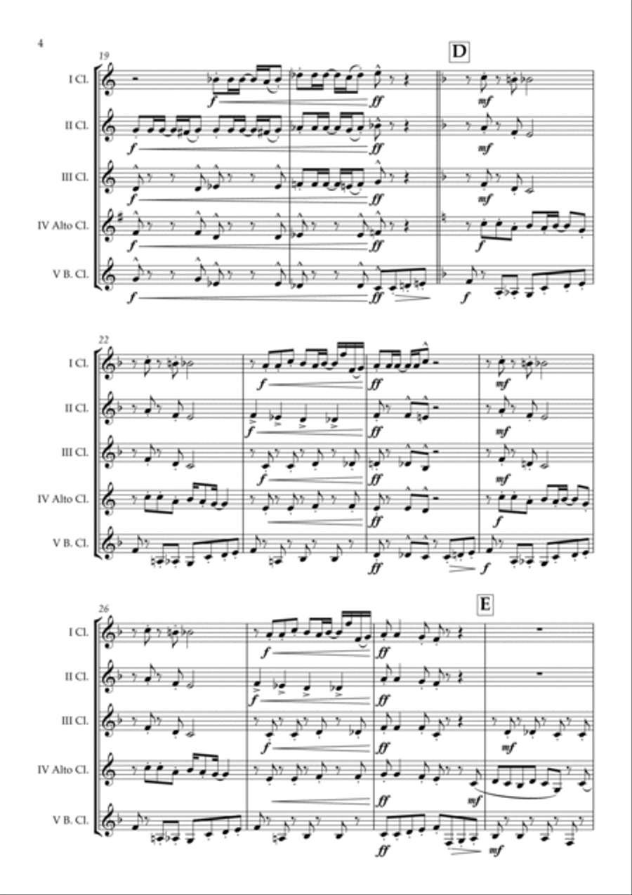 The Muppet Show Theme The Muppet Show Theme Clarinet Choir scores gallery preview page 5
