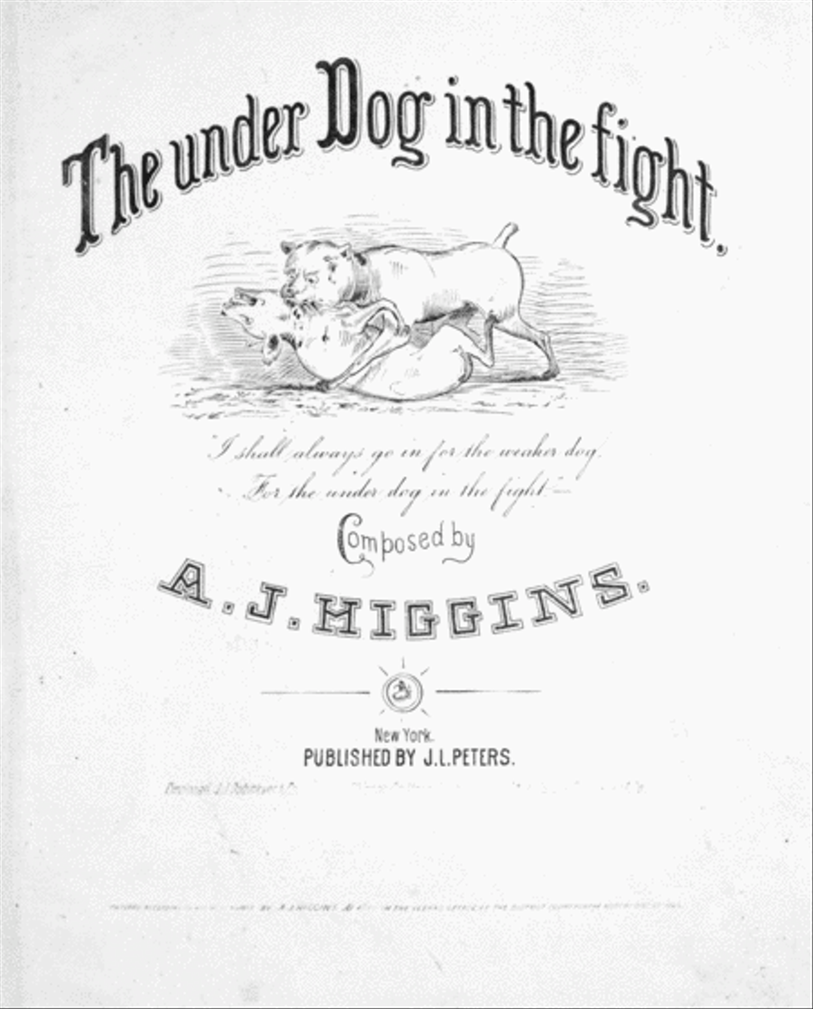 The Under Dog in the Fight Voice scores gallery preview page 1