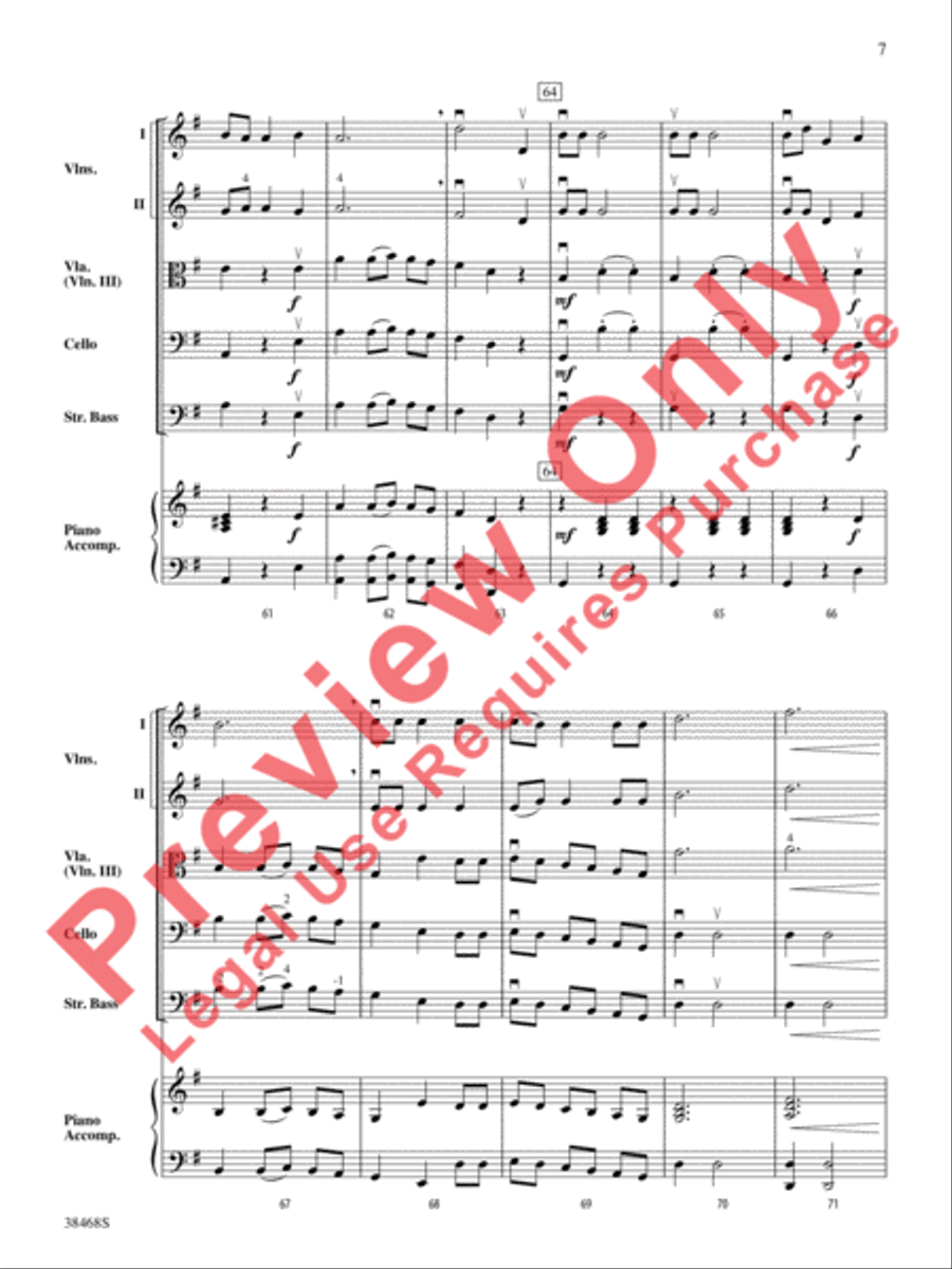 A Holiday Waltz A Holiday Waltz String Orchestra scores gallery preview page 8