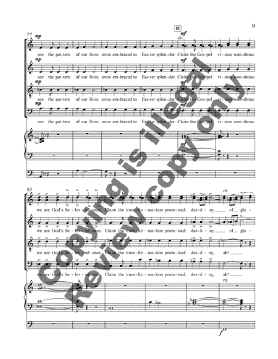 Dazzling as the Sun 4-Part scores gallery preview page 21