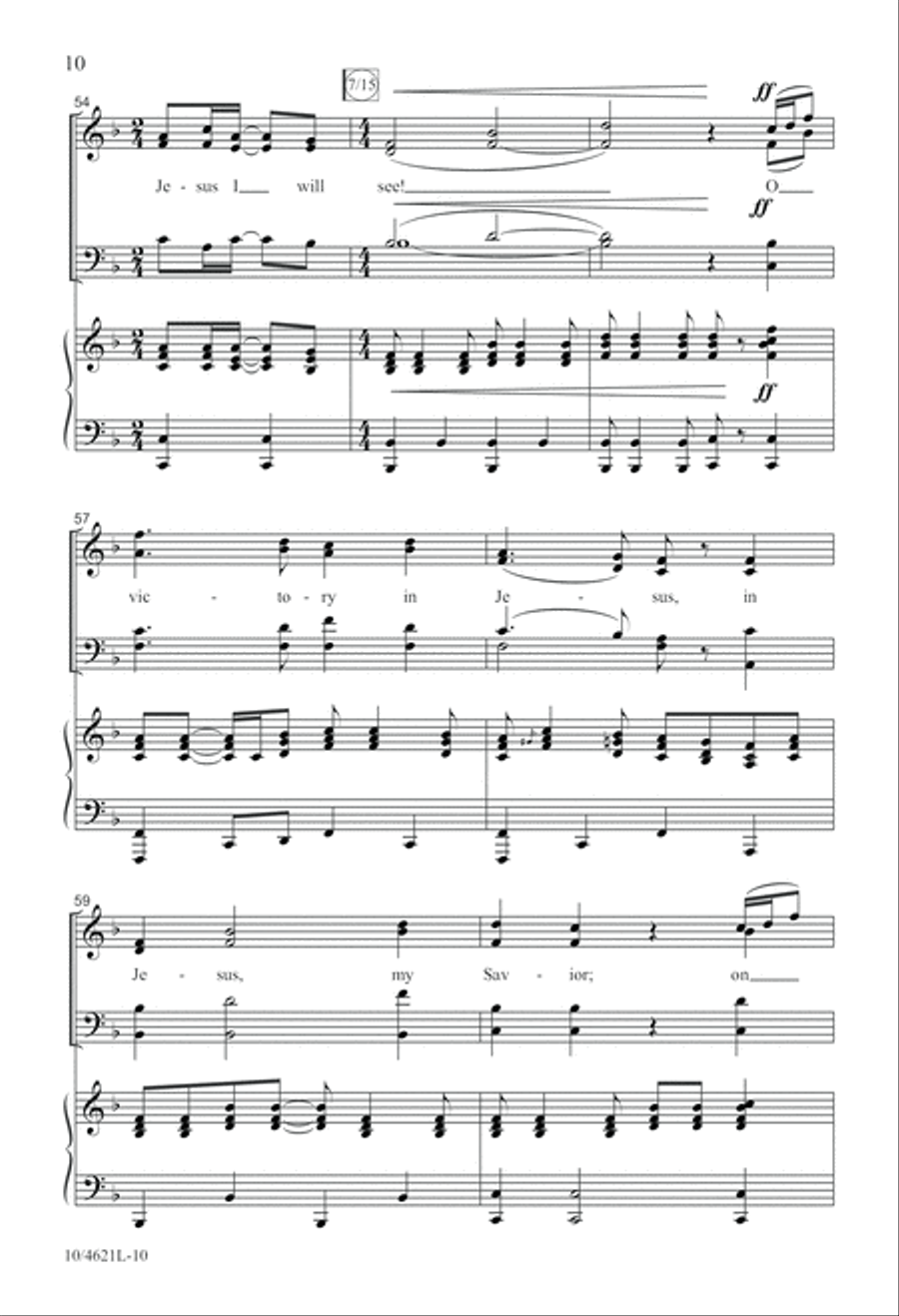 O Victory in Jesus 4-Part scores gallery preview page 10
