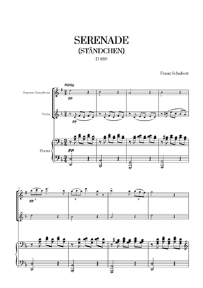 F. Schubert - Serenade (Ständchen) (D 889) (for Soprano Saxophone and Violin)