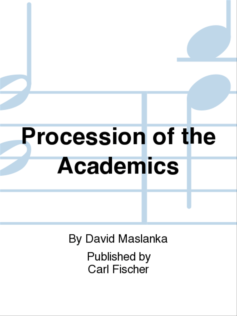 Procession of the Academics Concert Band scores gallery preview page 1