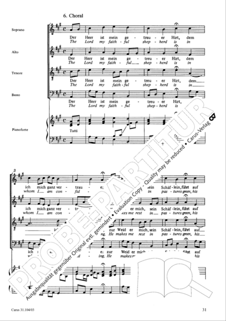 O shield of Israel, hear us (Du Hirte Israel, hore) TB scores gallery preview page 32